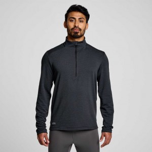 Hanorac Saucony Triumph 3D 1/2 Zip Barbati Negrii | ROMANIA IGQMZP