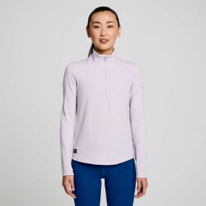 Hanorac Saucony Triumph 3D 1/2 Zip Dama Violet | ROMANIA VUAQDI