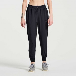 Pantaloni Jogger Saucony Boston Woven Dama Negrii | ROMANIA ECSATU