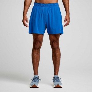 Pantaloni Scurti Saucony Outpace 5" Barbati Albastri | ROMANIA TGLIXU