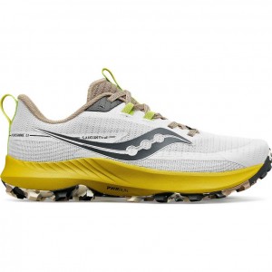 Pantofi Alergare Trail Saucony Peregrine 13 Barbati Albi | ROMANIA PQIGFC