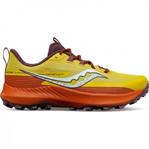 Pantofi Alergare Trail Saucony Peregrine 13 Barbati Galbeni Portocalii | ROMANIA SAPEKN