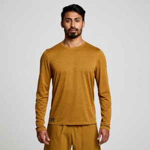 Tricou Saucony Stopwatch Long Sleeve Barbati Maro | ROMANIA BDIRKQ