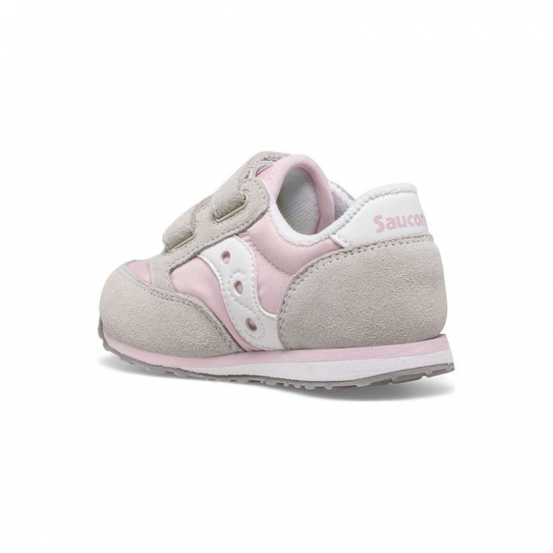 Adidasi Saucony Baby Jazz Hook & Loop Little Copii Gri Roz | ROMANIA IZHVMW