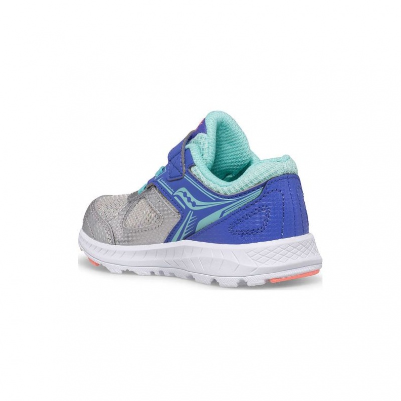 Adidasi Saucony Cohesion 14 A/C Jr. Little Copii Albastri Argintii | ROMANIA EAKOJS