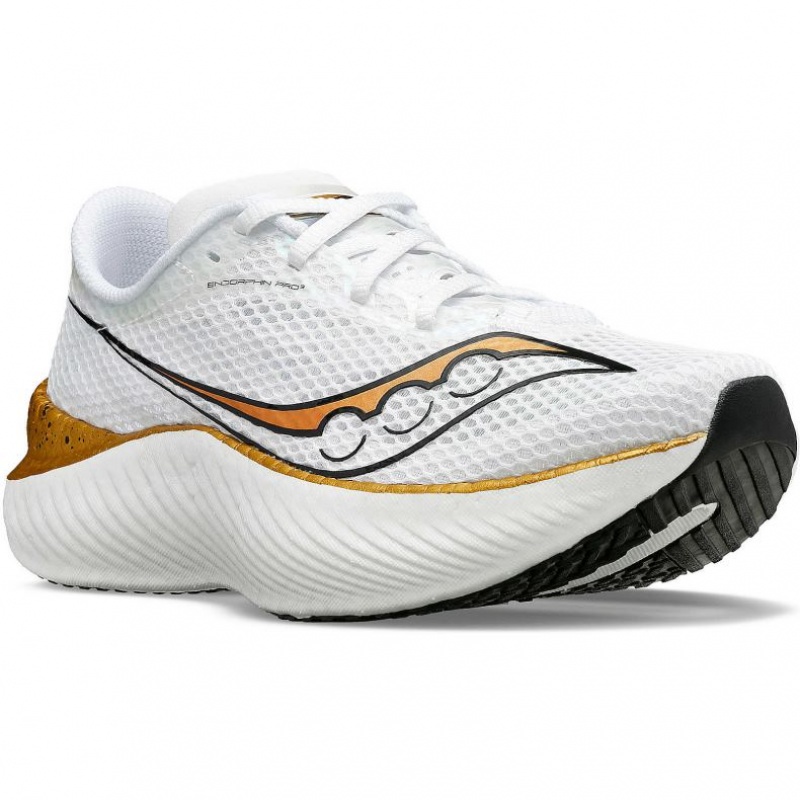 Adidasi Saucony Endorphin Pro 3 Dama Albi | ROMANIA VEZQTL