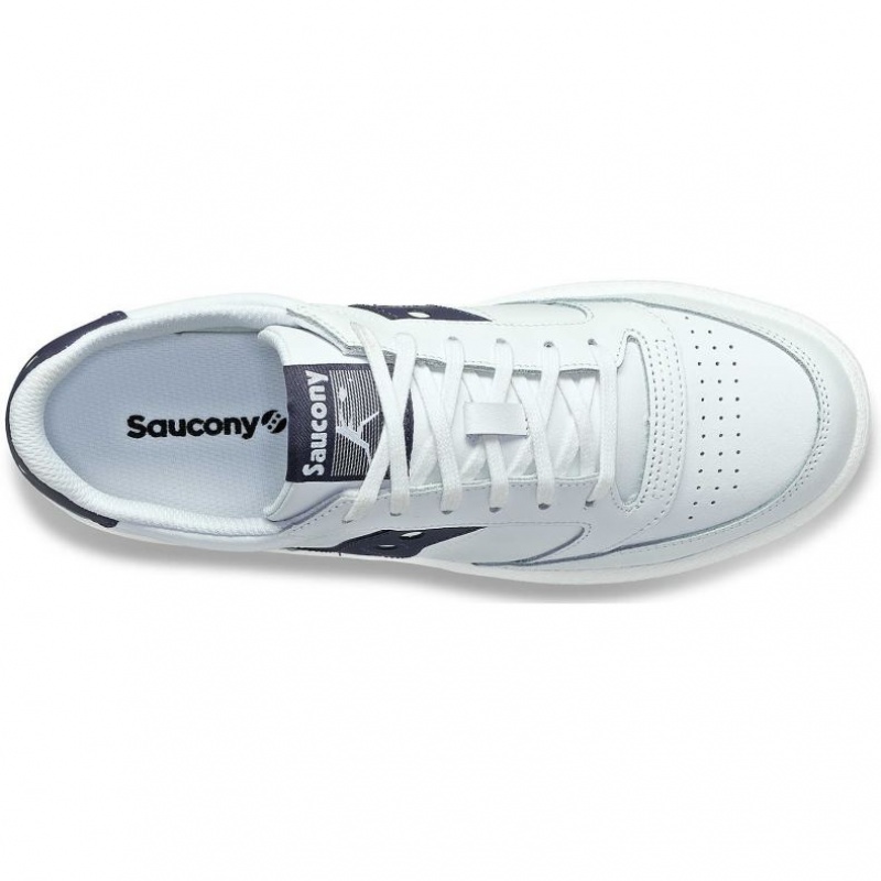 Adidasi Saucony Jazz Court PU Dama Albi Bleumarin | ROMANIA GUHSTF