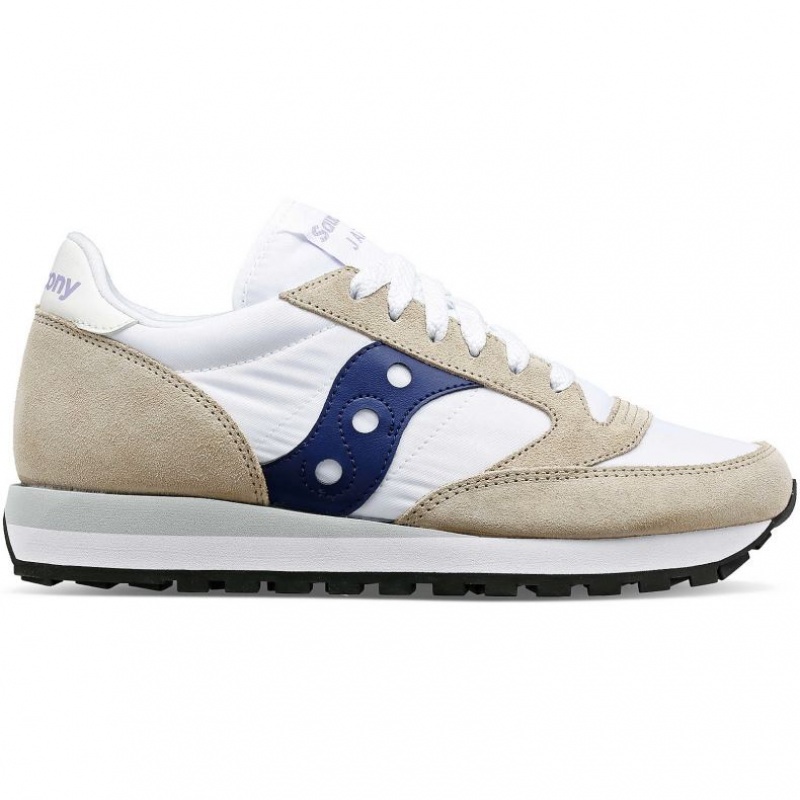 Adidasi Saucony Jazz Original Dama Albi Bej Bleumarin | ROMANIA OCKNXZ