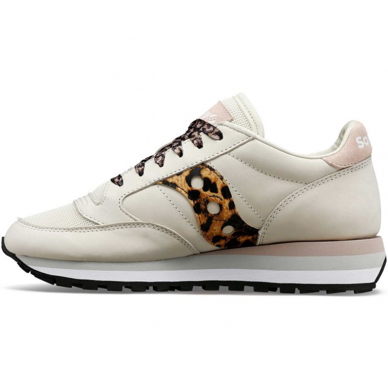 Adidasi Saucony Jazz Triple Dama Albi Leopard | ROMANIA SPQVME