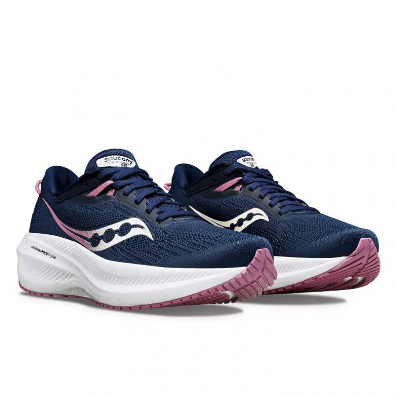 Adidasi Saucony Triumph 21 Dama Bleumarin | ROMANIA QBHINW