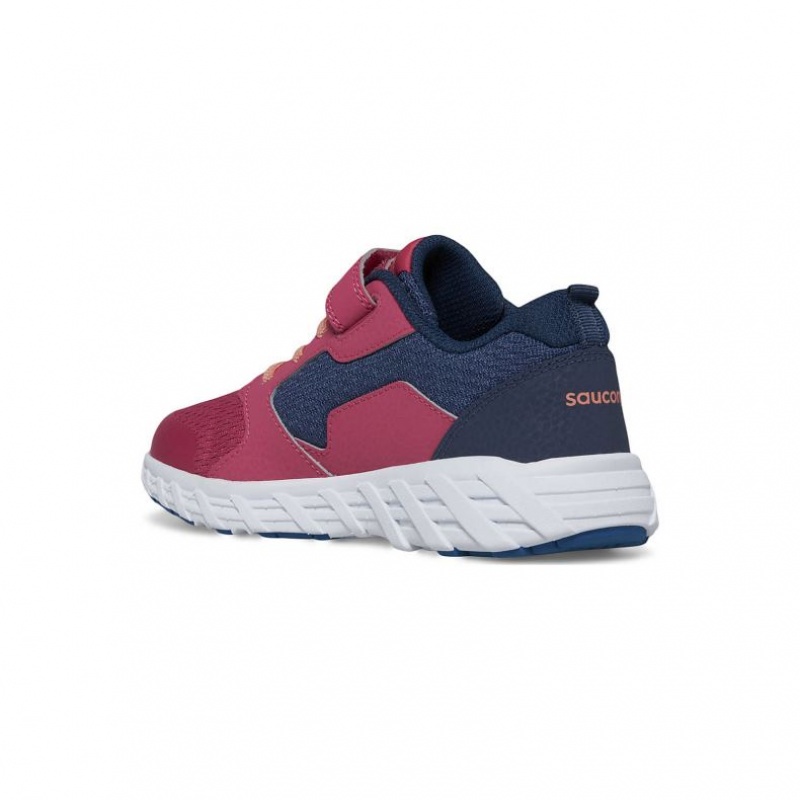 Adidasi Saucony Vânt 2.0 A/C Big Copii Bleumarin Rosii | ROMANIA PKBXTM