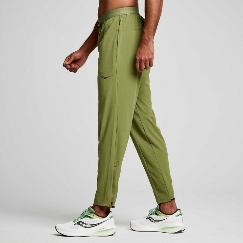 Pantaloni Jogger Saucony Boston Woven Barbati Masline Verzi | ROMANIA BQRKPF