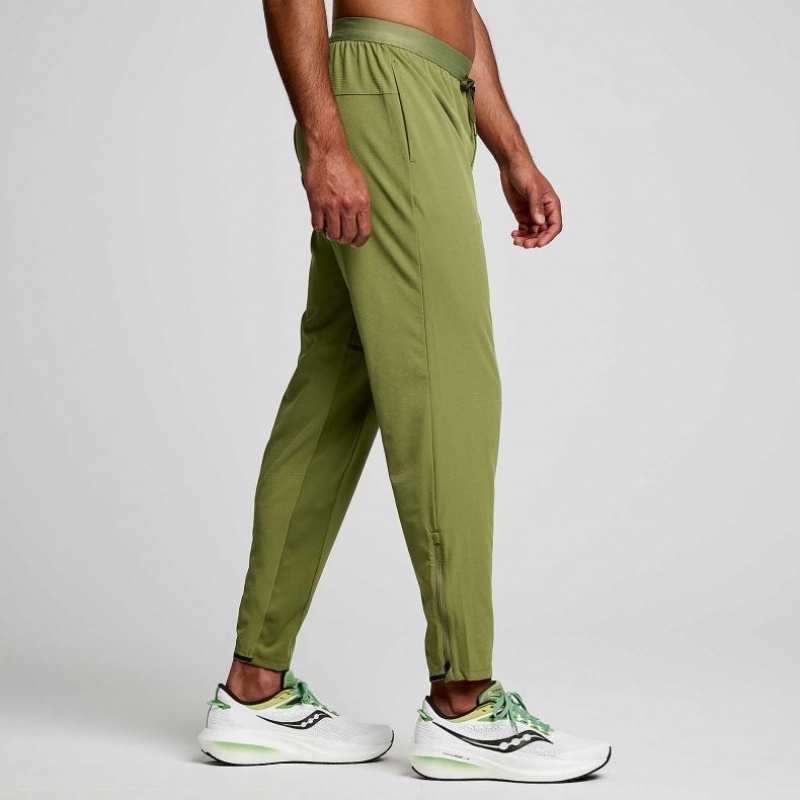 Pantaloni Jogger Saucony Boston Woven Barbati Masline Verzi | ROMANIA BQRKPF