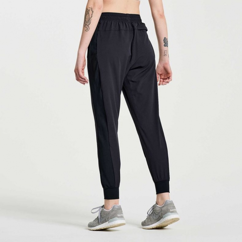 Pantaloni Jogger Saucony Boston Woven Dama Negrii | ROMANIA ECSATU