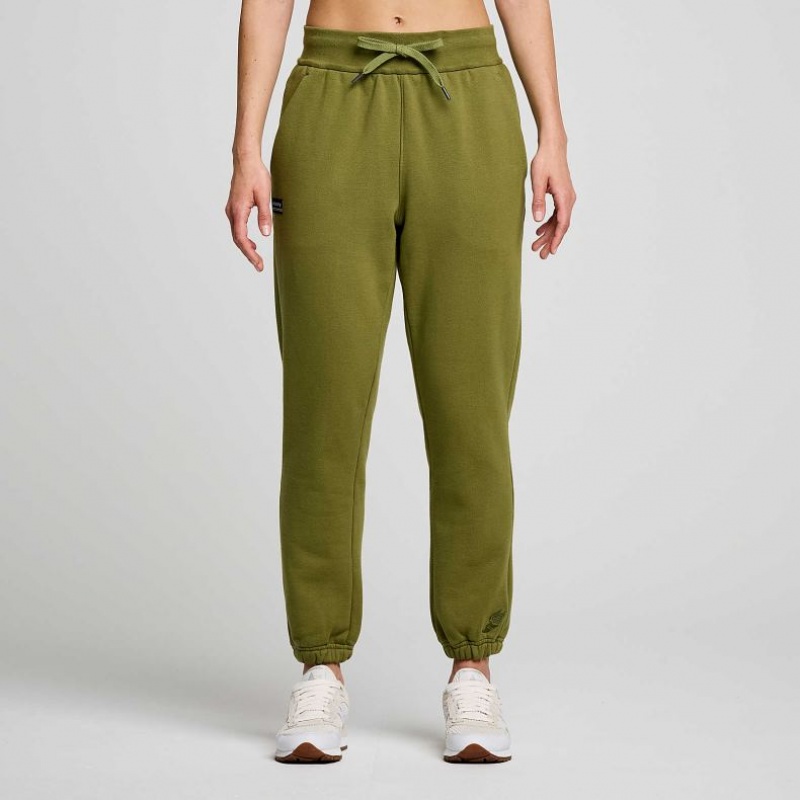 Pantaloni Jogger Saucony Recovery Dama Masline Verzi | ROMANIA WMFYXU