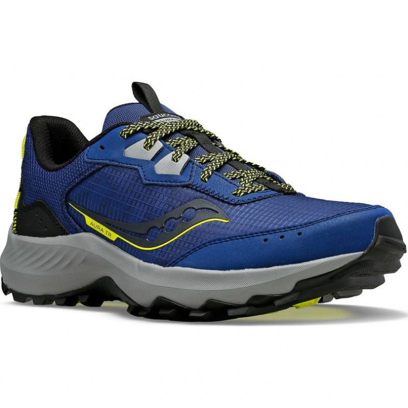 Pantofi Alergare Trail Saucony Aura TR Barbati Indigo | ROMANIA OLGIAY