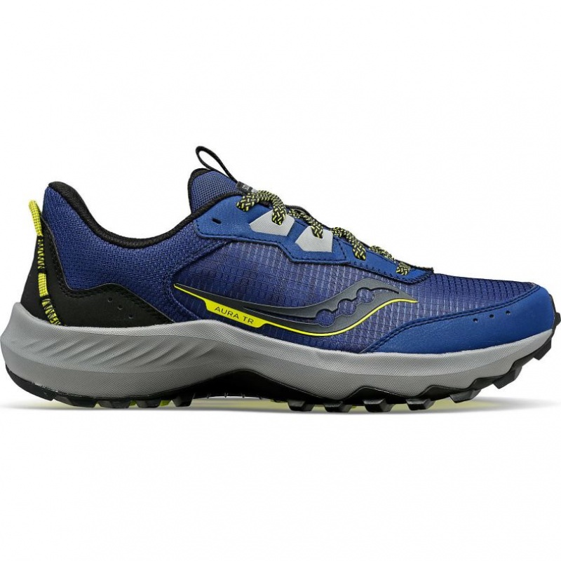 Pantofi Alergare Trail Saucony Aura TR Barbati Indigo | ROMANIA OLGIAY