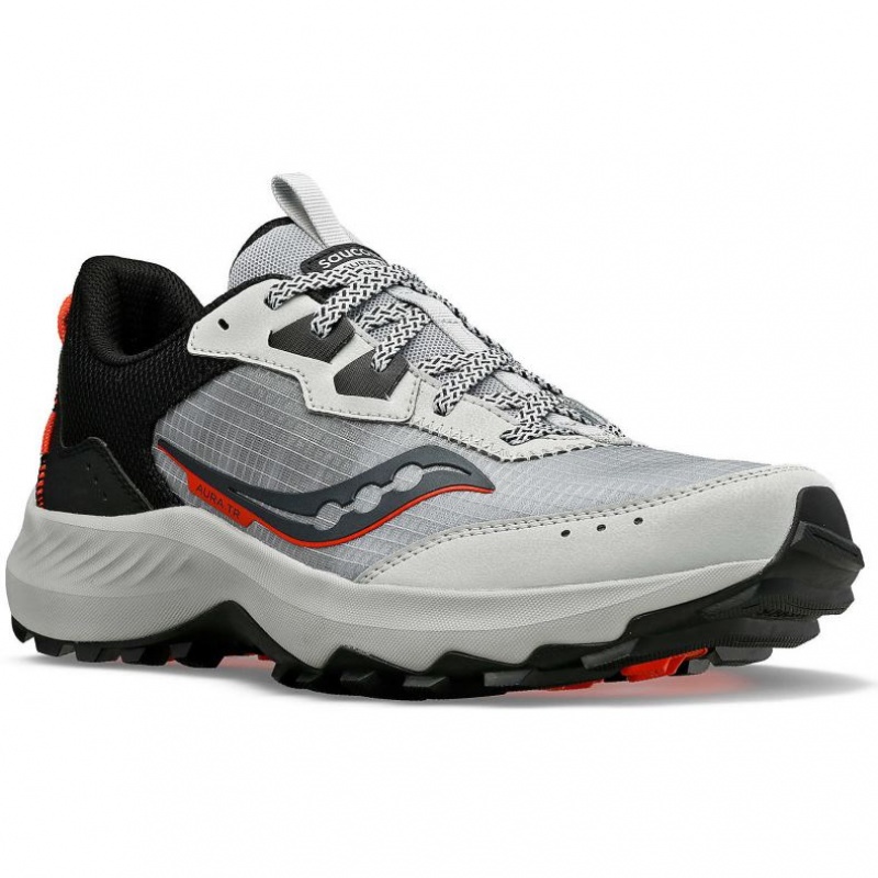 Pantofi Alergare Trail Saucony Aura TR Barbati Gri | ROMANIA HIBFUV