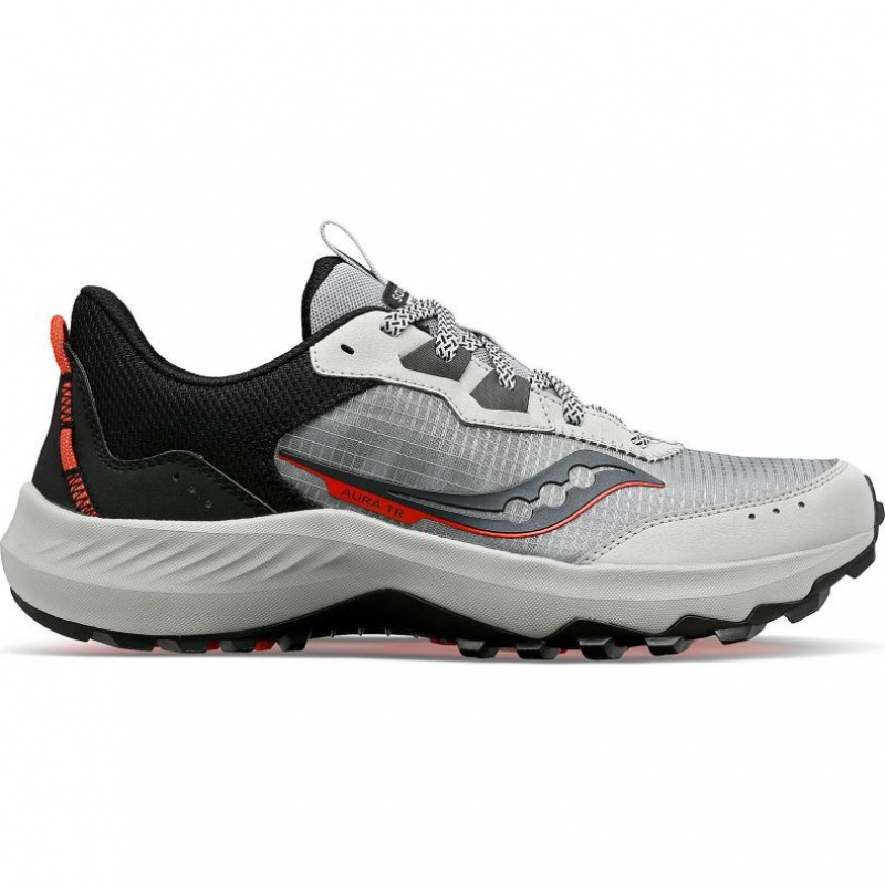 Pantofi Alergare Trail Saucony Aura TR Barbati Gri | ROMANIA HIBFUV