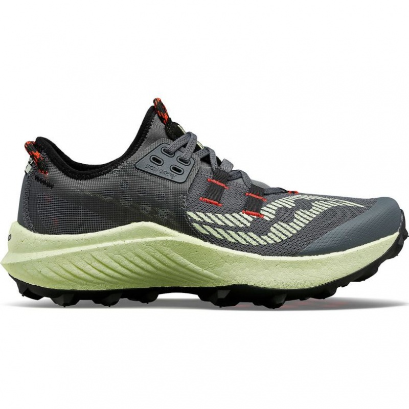 Pantofi Alergare Trail Saucony Endorphin Rift Barbati Gri Verde Menta | ROMANIA XLNZOK