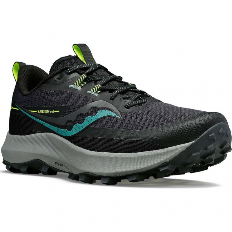 Pantofi Alergare Trail Saucony Peregrine 13 Barbati Negrii | ROMANIA DXLZSW