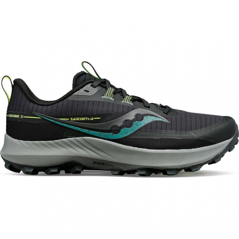 Pantofi Alergare Trail Saucony Peregrine 13 Barbati Negrii | ROMANIA DXLZSW