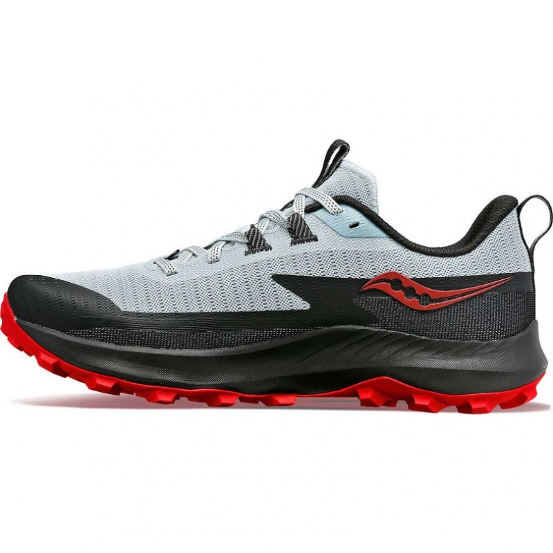 Pantofi Alergare Trail Saucony Peregrine 13 Barbati Albi Negrii | ROMANIA BMIHTU