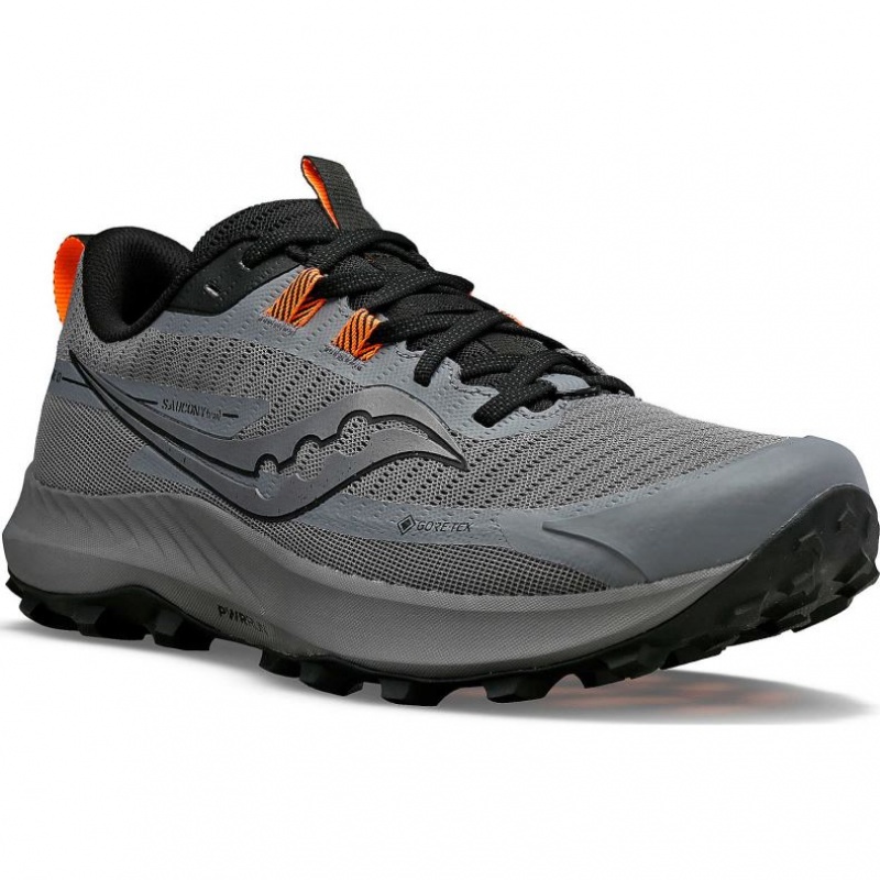 Pantofi Alergare Trail Saucony Peregrine 13 GTX Barbati Gri | ROMANIA WZDAJC