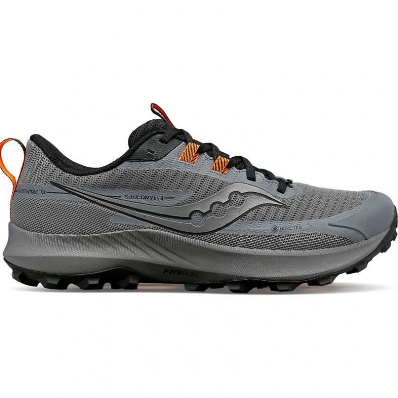 Pantofi Alergare Trail Saucony Peregrine 13 GTX Barbati Gri | ROMANIA WZDAJC