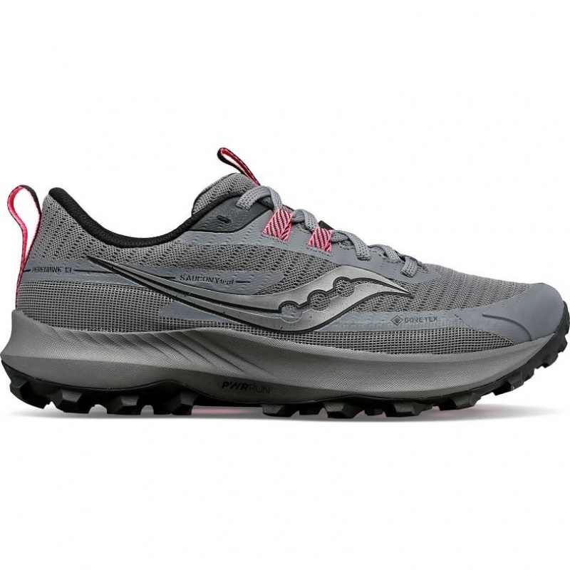 Pantofi Alergare Trail Saucony Peregrine 13 GTX Dama Gri | ROMANIA LKYDOQ