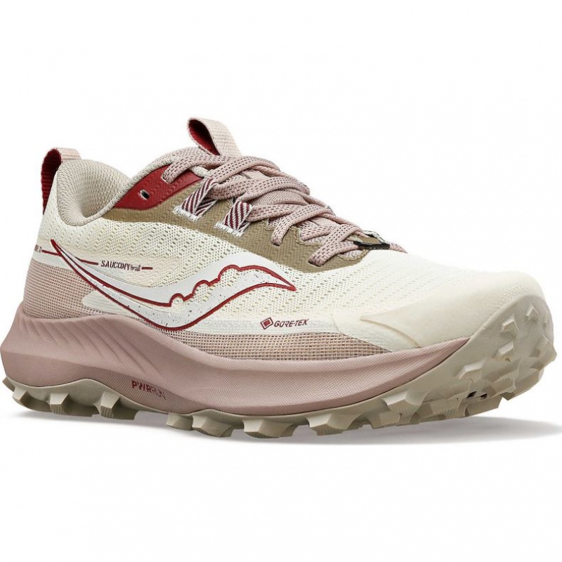 Pantofi Alergare Trail Saucony Peregrine 13 GTX Dama Albi | ROMANIA AMLNUE