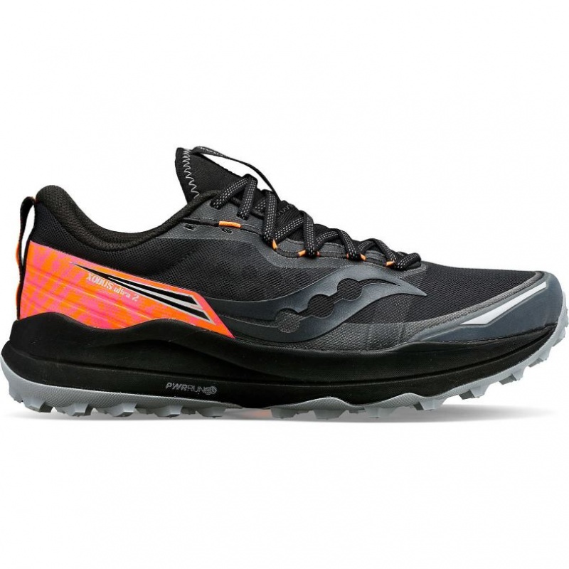 Pantofi Alergare Trail Saucony Xodus Ultra 2 Barbati Negrii | ROMANIA JAKPLX