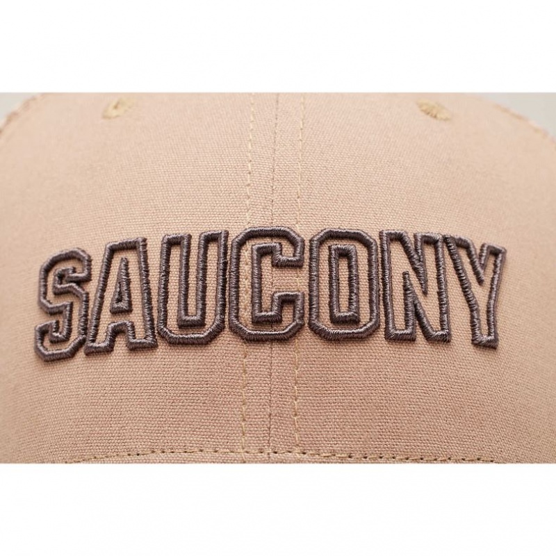 Sapca Trucker Saucony Adjustable Snap Back Barbati Bej | ROMANIA JFOLIS