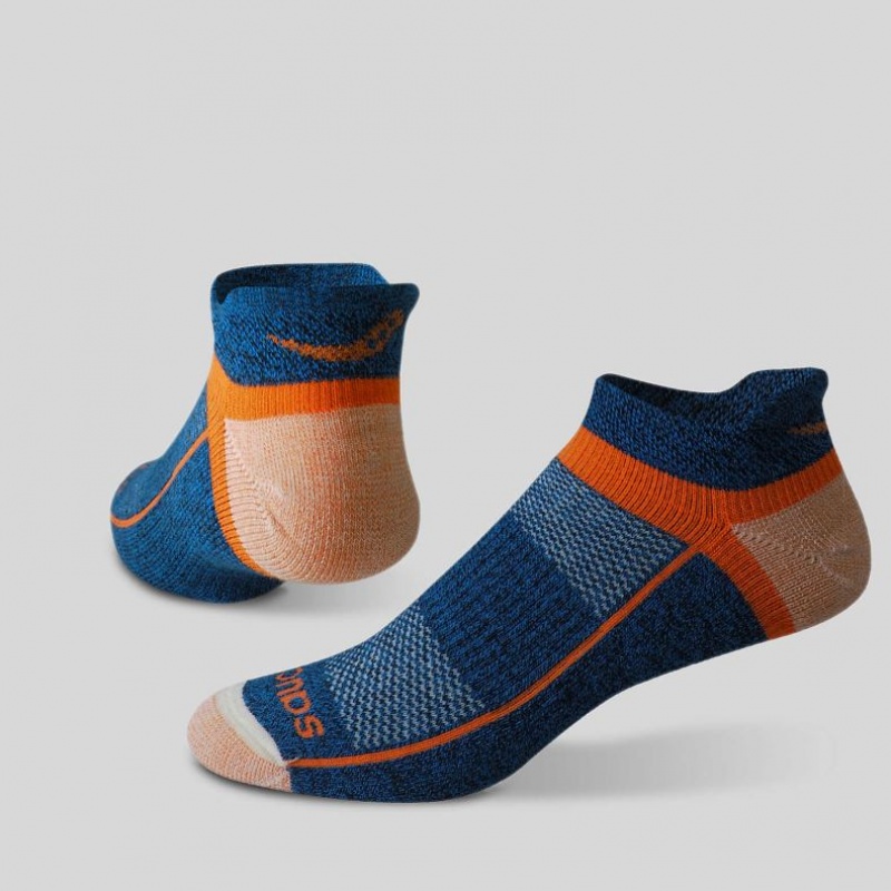 Sosete Saucony Inferno Merino Wool Blend No Show 3-Pack Barbati Colorati | ROMANIA UXJANC